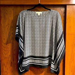 Michael Kors Houndstooth Bandanna Top